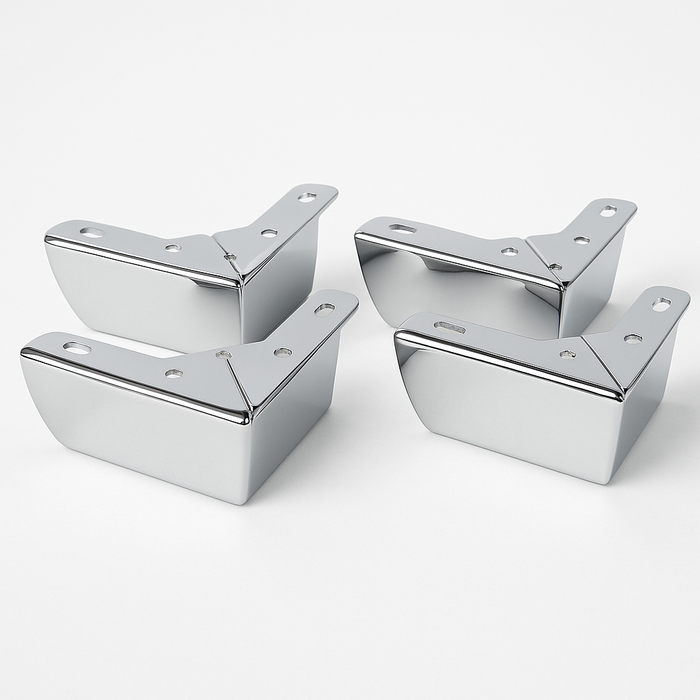 Chrome Furniture Legs Feet for Sofas/ Stool/ Ottoman / Cabinet /Wardrobe