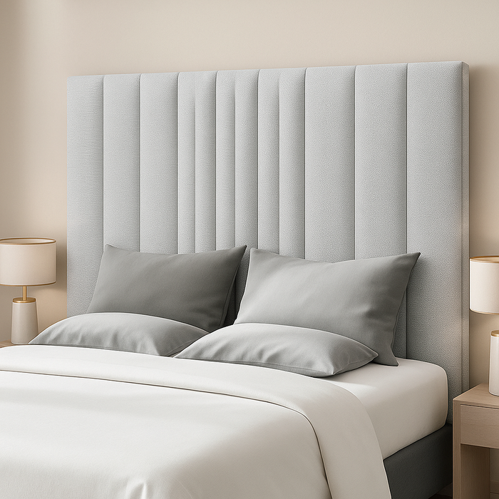 Headboard in Crushed Velvet Fabric and in Soft Plush Fabric 26" Height