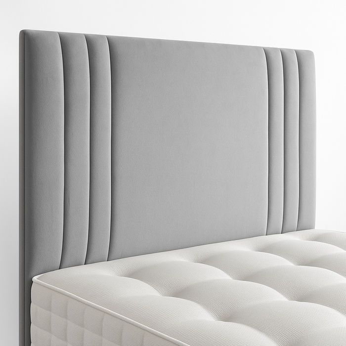 Camalex Mid Century Headboard in 30" Height in Linen & Chenille Fabric