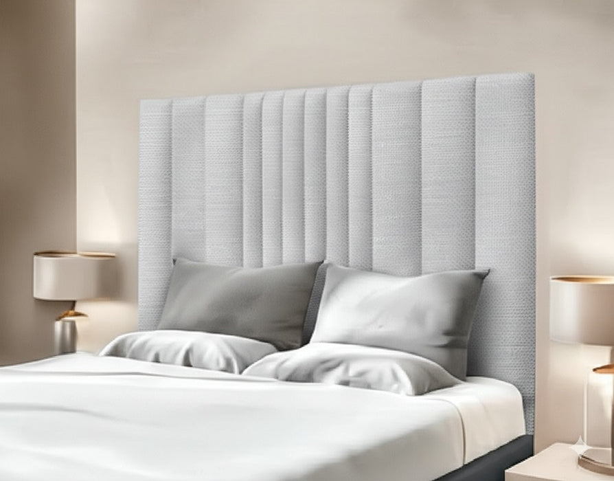 Headboard in Crushed Velvet Fabric and in Soft Plush Fabric 26" Height