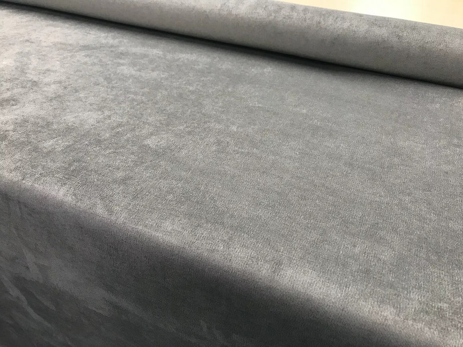 Headboard in Crushed Velvet Fabric and in Soft Plush Fabric 26" Height