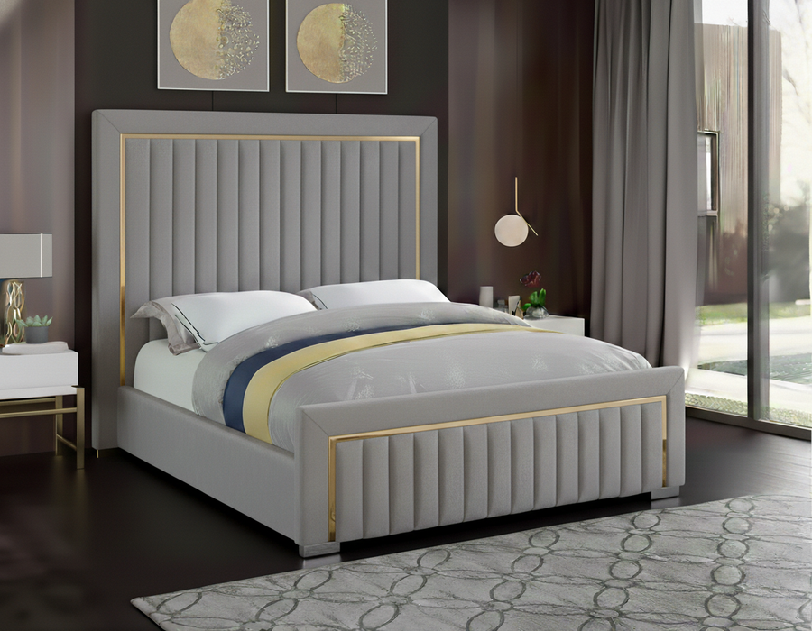 Luxury Gold Stripe Bed Frame