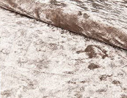 Luxury Capri Bed Frame in Crushed Velvet Fabric and  in Soft Plush Fabric