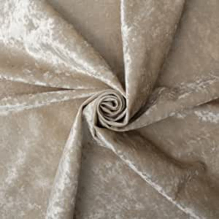 Champagne crushed velvet